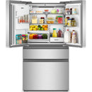  Whirlpool 36-inch, 22 cu. ft. Counter-Depth Freestanding French 4-Door Refrigerator with Nugget Ice WRMC7436TZ IMAGE 3