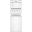  Maytag Stacked Washer/Dryer Electric Laundry Center YMTTE4235TW IMAGE 1