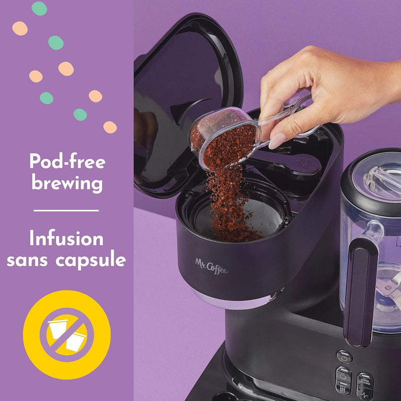Mr. Coffee® Single-Serve Frappe™, Iced, and Hot Coffee Maker and Blender NWL0001317639 - Refurbished