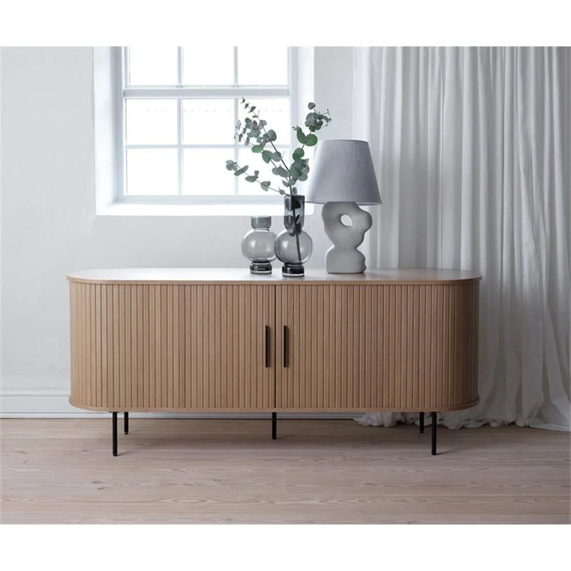Unique Furniture Nola 71" Ply Wood Sideboard in Natural Oak *Missing Top & Bottom* NOLA-4828-NAT - Like New