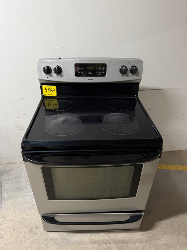 Used Kenmore Stainless Steel Glass Top Range with Self Clean