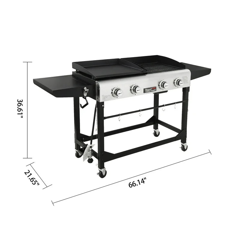 Royal Gourmet® 4-Burner Propane Folding Grill & Griddle Combo GD401 - Refurbished