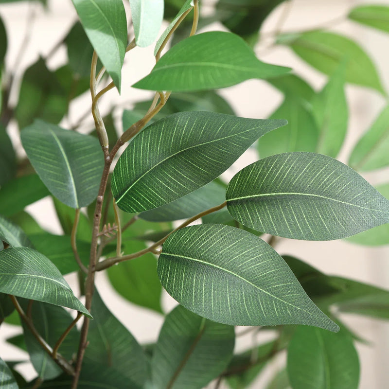 Primrue Adcock Faux Ficus Tree in Pot with White Planter C110129600 - Like New