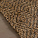 Tapis géométrique tissé à plat en jute Ebern Designs 305 x 427 cm (10' x 14') C007316560 - Comme neuf