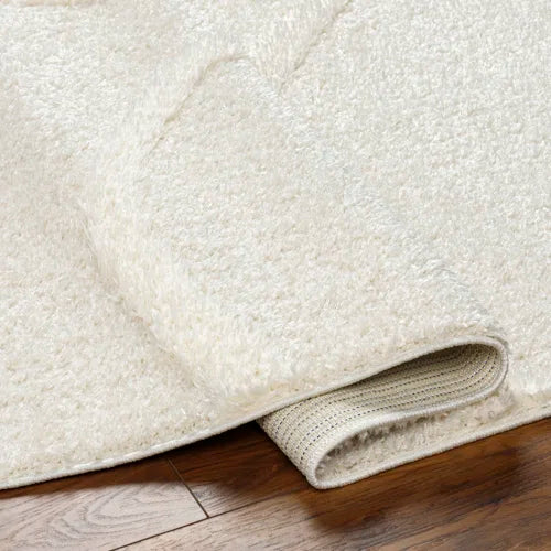 Wade Logan 7'10 x 10' Ailey Shag Cream Area Rug C010984808 - Like New