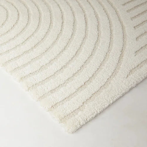 Balta 5'3 x 7' Caserio Modern Geometric Area Rug Cream 59602-66 - Like New