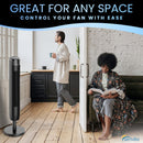 Senville 42" Oscillating Tower Fan 3 Speed Remote Control SENTF-19JRA - Refurbished