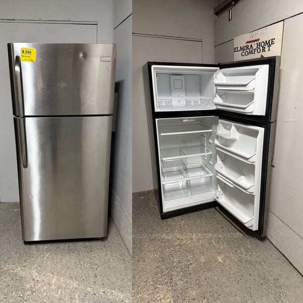 Used Frigidaire Stainless Steel Top Mount Fridge