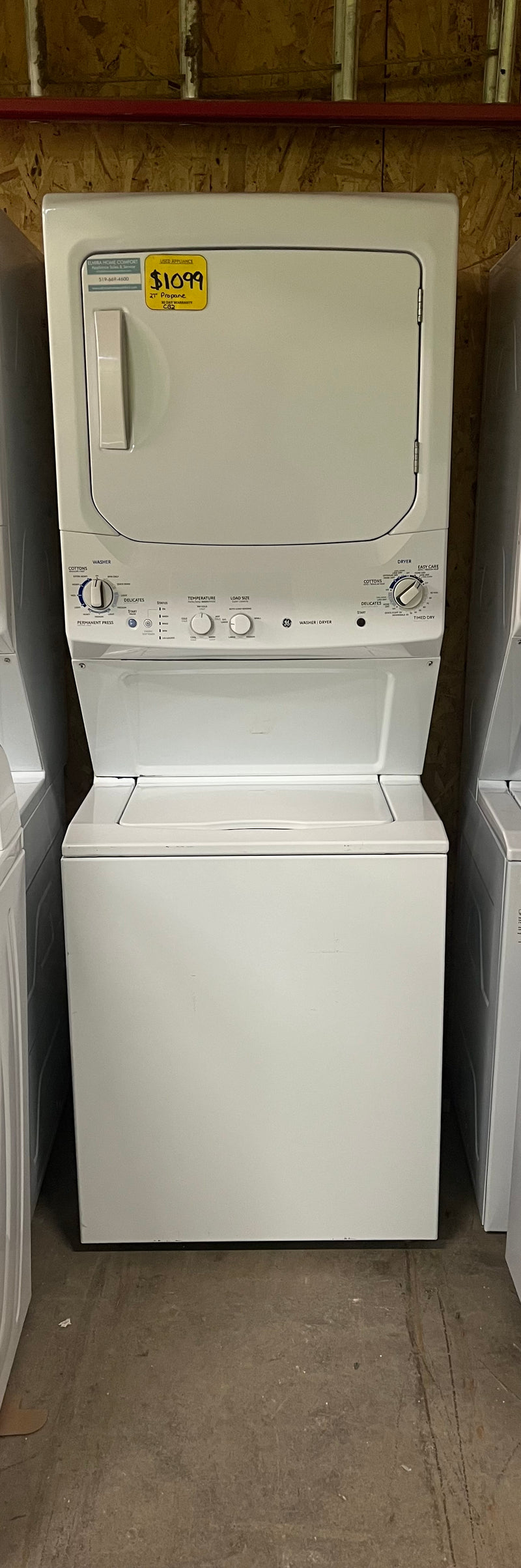 Used GE 27" Propane Laundry Center