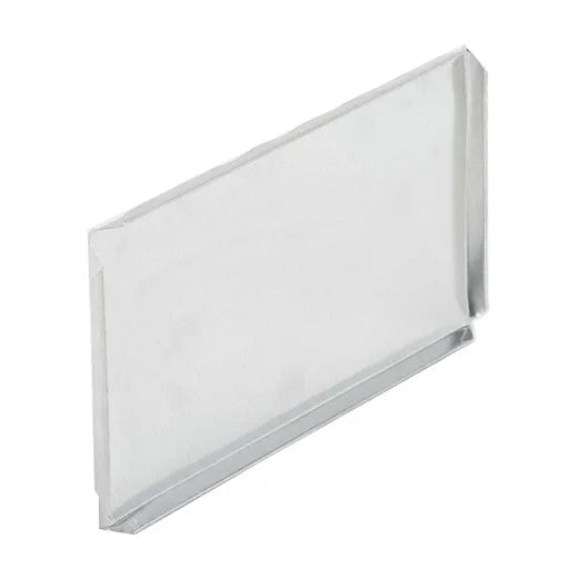 Galvanized Steel End Boot, 28 Gauge 8" x 18"