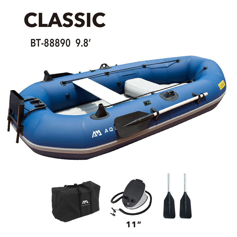 Aqua Marina Classic Advanced Fishing Boat with Motor Mount BT-88890 - Pre-Loved
