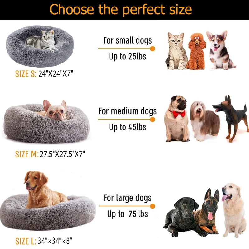 Tucker Murphy Pet™ Anti-Anxiety Small Round Donut Dog/Cat Bed in Grey  C010587491 - Refurbished