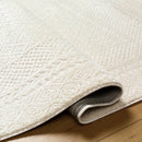 Wade Logan 5'3" x 7' Calvo Ivory/Off-White Area Rug C011193498 - Like New