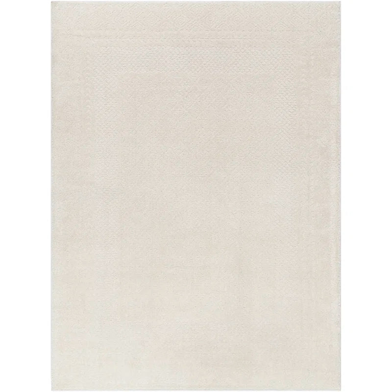 Wade Logan 5'3" x 7' Calvo Ivory/Off-White Area Rug C011193498 - Like New