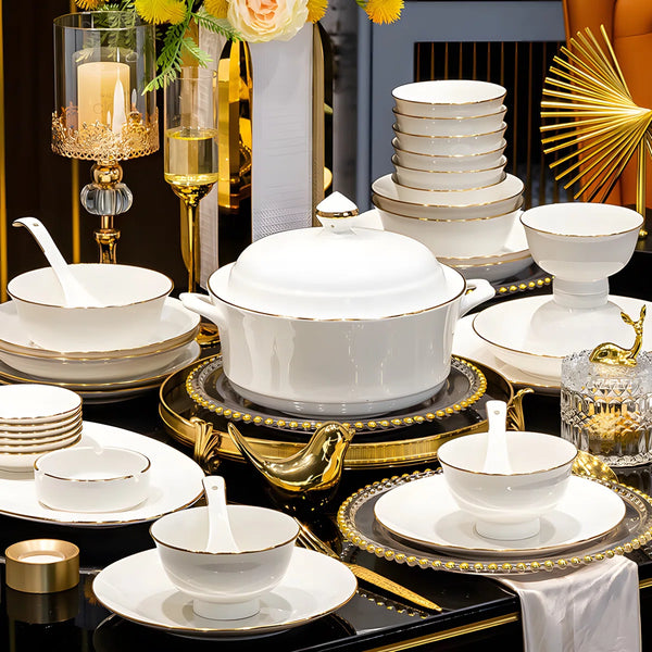 Everly Quinn Camina Ceramic Dinnerware Set - Service for 10 C110457676 - Refurbished