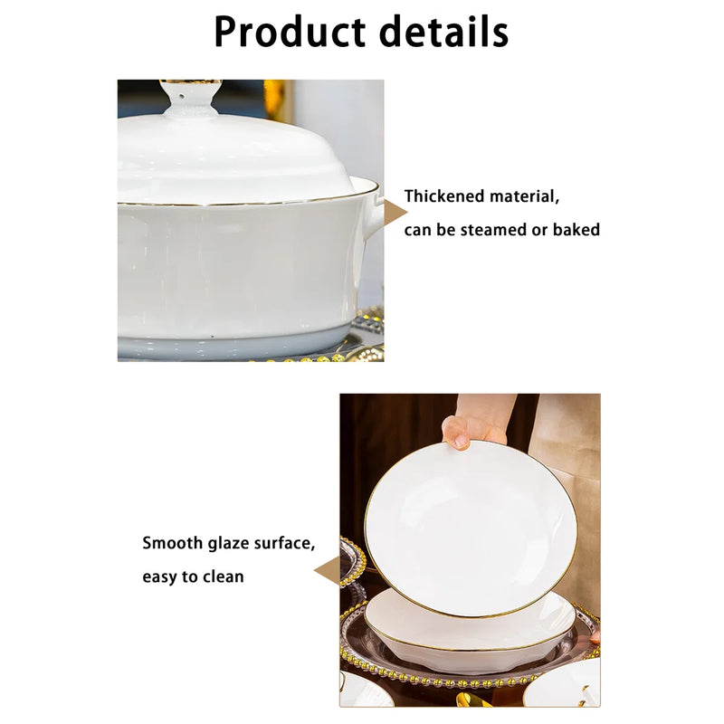 Everly Quinn Camina Ceramic Dinnerware Set - Service for 10 C110457676 - Like New