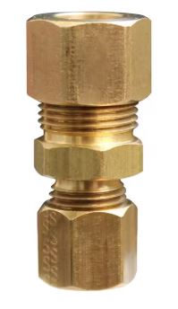Dominion 3/8" x 1/4" Brass Compression Reducing Union
