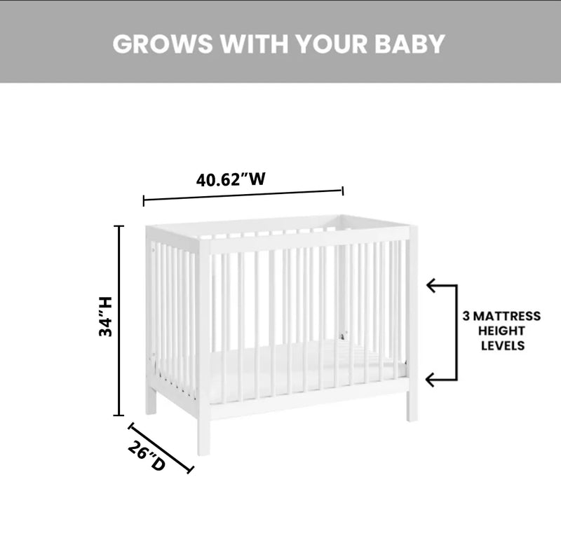 Oxford Baby and Kids Essential Mini Convertible Crib 12410420 - Refurbished