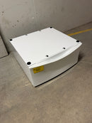 Used White Pedestal with Drawer
