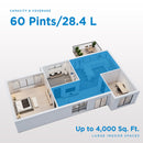 Déshumidificateur Danby 60 pintes avec pompe et Wi-Fi DDR060BMP2WDB - Légèrement rayé et bosselé