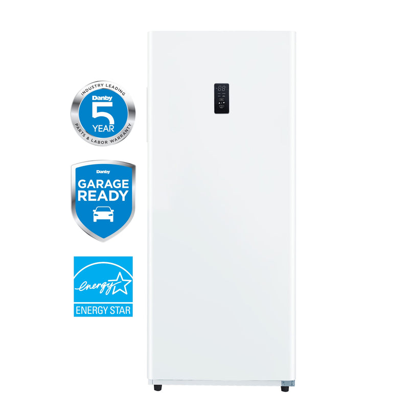 Danby 14 cu Upright Convertible Fridge / Freezer DUF140A1WDB - Floor Model