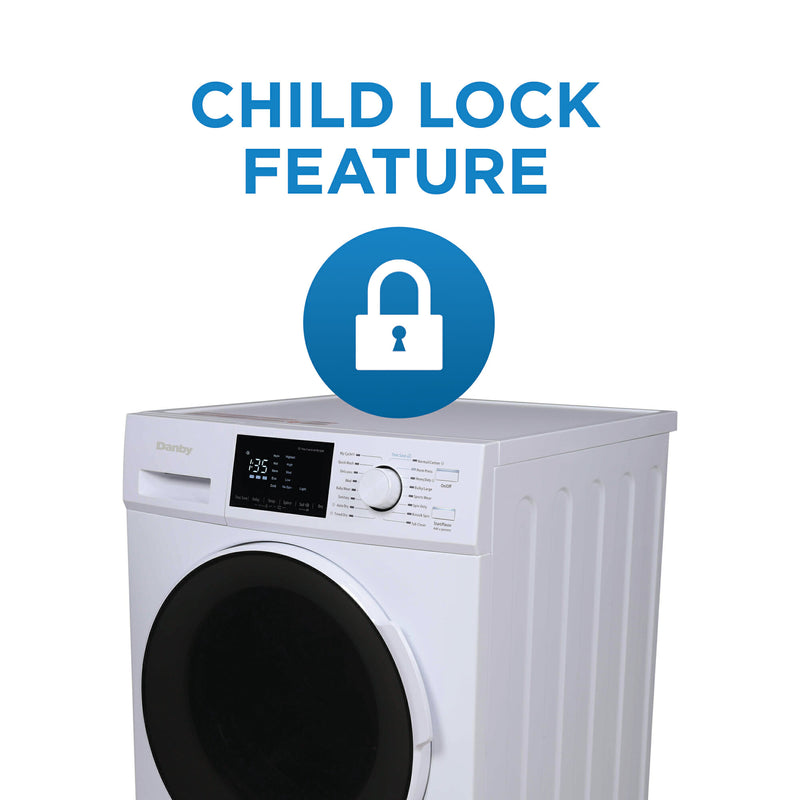 Danby 2.7 cu All-In-One Ventless Washer and Dryer DWM120WDB - Scratch and Dent