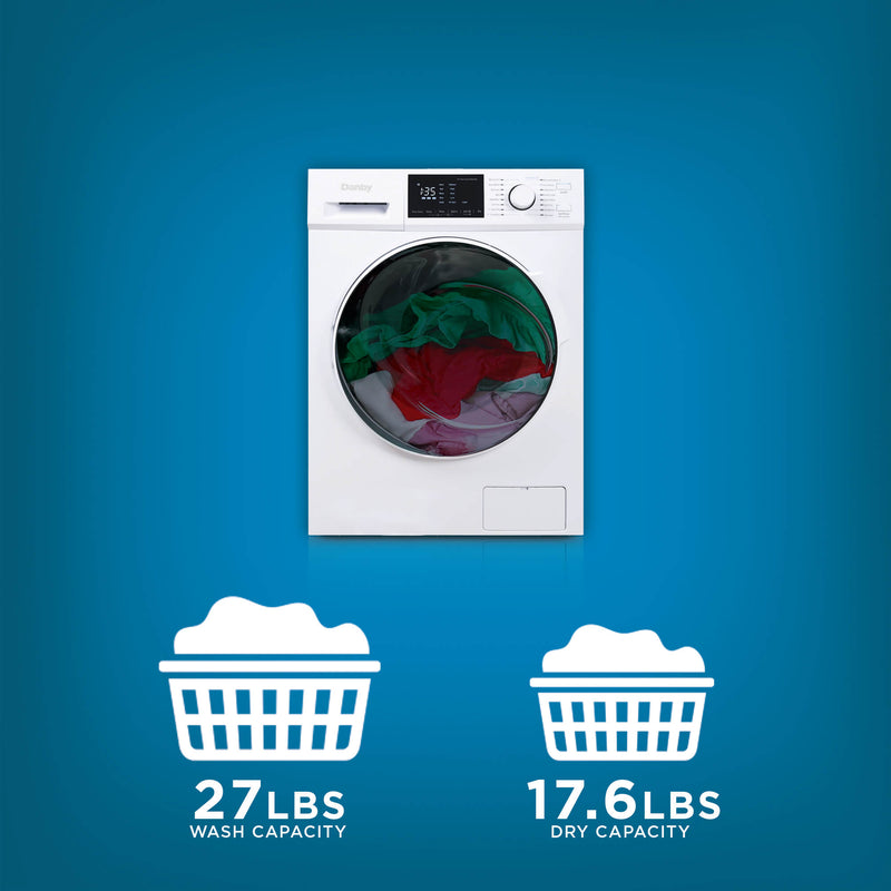 Danby 2.7 cu All-In-One Ventless Washer and Dryer DWM120WDB - Scratch and Dent