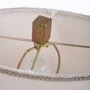 StyleCraft 27.5" White Embossed Foliage Table Lamp with Ivory Fabric Shade