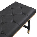 Ebern Designs Faux Leather Upholstered Bench