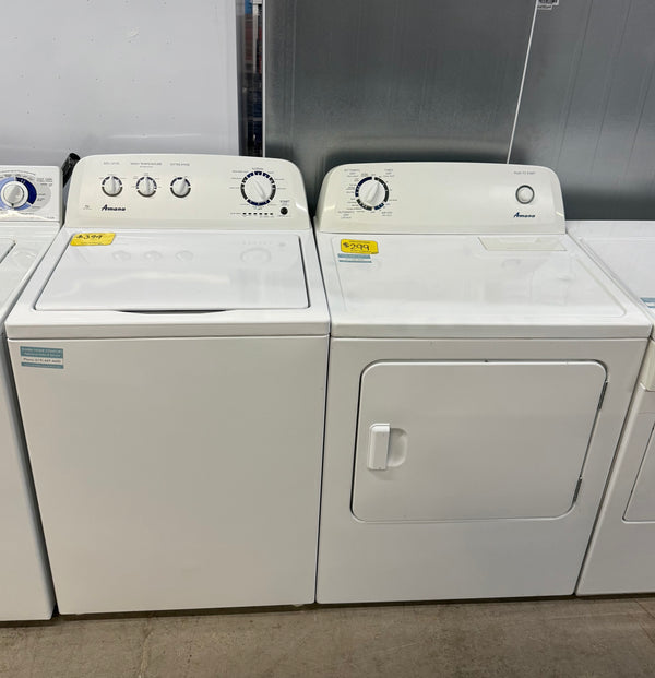 Amana Top Loading Washer & Electric Dryer Laundry Set  - Pre-Owned