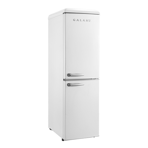 Galanz 21 inch 7.4 Cu Ft Retro Bottom Mount Refrigerator GLR74BWER12