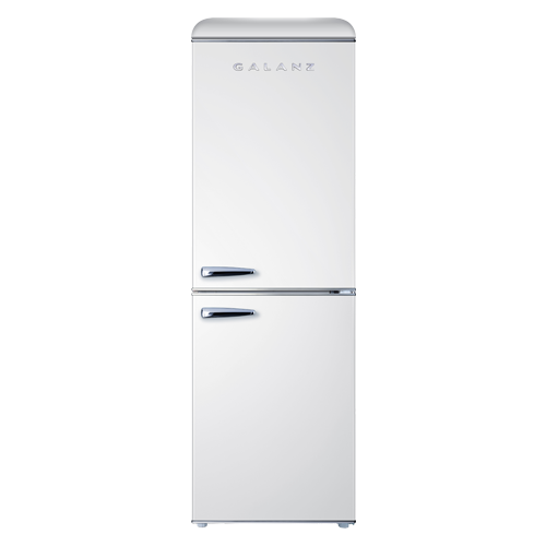 Galanz 21 inch 7.4 Cu Ft Retro Bottom Mount Refrigerator GLR74BWER12