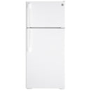 GE 28" 16.6 cu ft Top Freezer Fridge GTE17DTNRWW – Floor Model