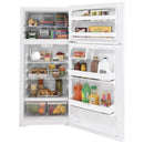 GE 28" 16.6 cu ft Top Freezer Fridge GTE17DTNRWW – Floor Model