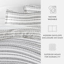 Housse de couette Becky Cameron à motif géométrique, taille King, avec 2 taies d'oreiller C100241283 - Comme neuve