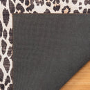 Gertmenian 7'10" x 10' Crystal Print Lennie Leopard Flat Pile Indoor Area Rug GTM10295 - Like New