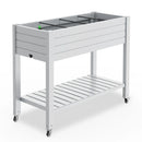 Jardinière surélevée Dovecove Gramercie avec roulettes pour intérieur et extérieur C110855041 - Comme neuve