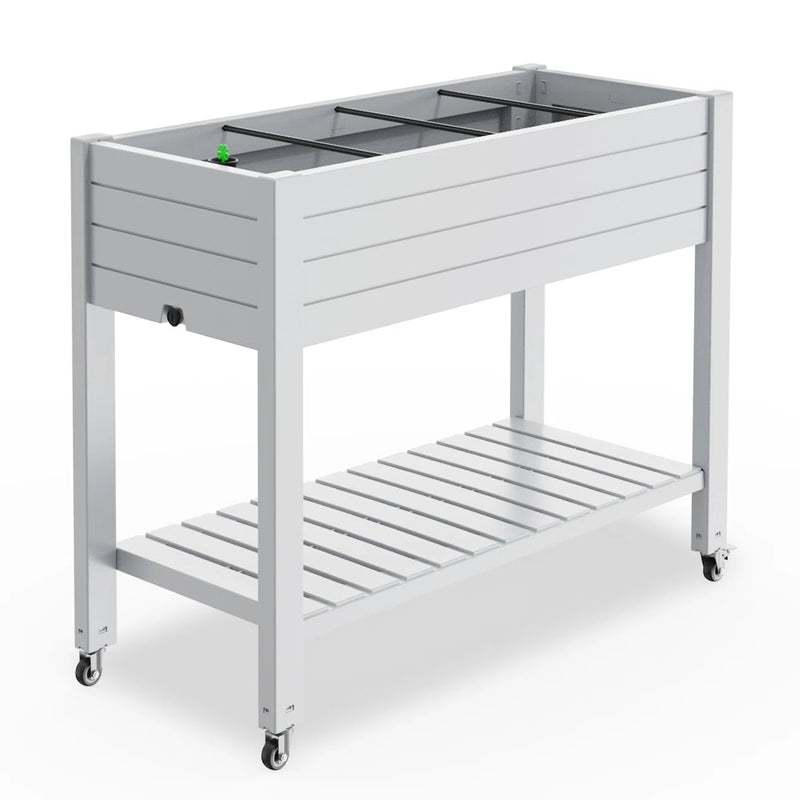 Dovecove Gramercie Elevated Garden Bed Raised Planter for Outdoor Indoor With Wheels C110855041 - Like New