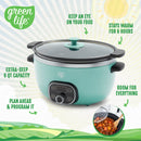GreenLife 6 qt Electric Slow Cooker CC008777-003 - Refurbished
