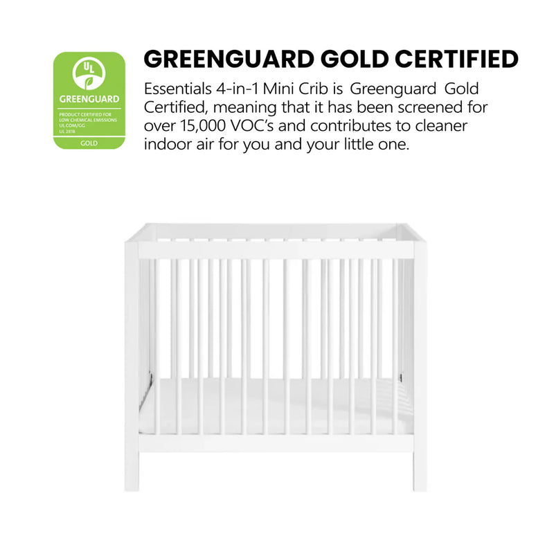 Oxford Baby and Kids Essential Mini Convertible Crib 12410420 - Refurbished