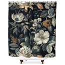 Bayou Breeze 84" x 71" Gwendolyn Floral Maximalist Shower Curtain