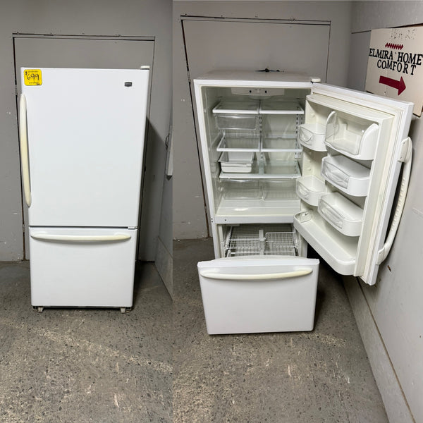Used Maytag White Bottom Mount Fridge