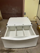 Used White Pedestal with Drawer