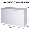 Kenmore 14.6 cu. ft. Convertible Chest Freezer KKCF14.6-W