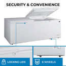 Kenmore 21 cu. ft. Convertible Chest Freezer KKCF21-W