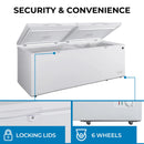 Kenmore 25 cu. ft. Convertible Chest Feezer KKCF25D-W
