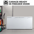 Kenmore 25 cu. ft. Convertible Chest Feezer KKCF25D-W