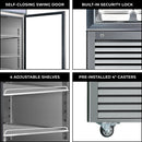 Kenmore Pro 23 cu. ft. Commercial Glass Door Convertible Fridge KKPro1D23GLDIS