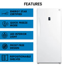 Kenmore 14 cu. ft. Convertible Upright Freezer KKUF14-W