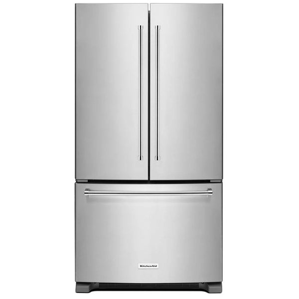 KitchenAid 36 inch 20 cu Counter-Depth French Door Fridge KRFC300ESS - Scratch & Dent